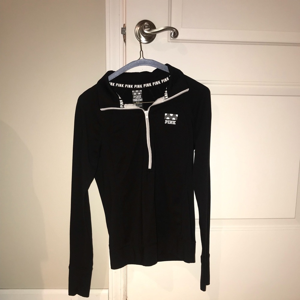 PINK fitted Quarter Zip